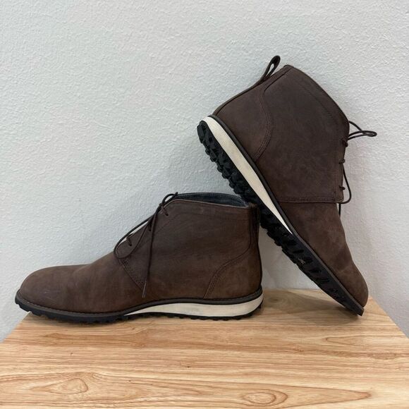 5.11 Tactical Mission Ready Mens Size 13 Chukka Boots Brown Leather Vibram Sole - Picture 5 of 9